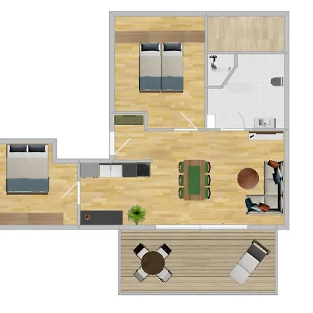 Apartmán Auszeit Roßhaupten